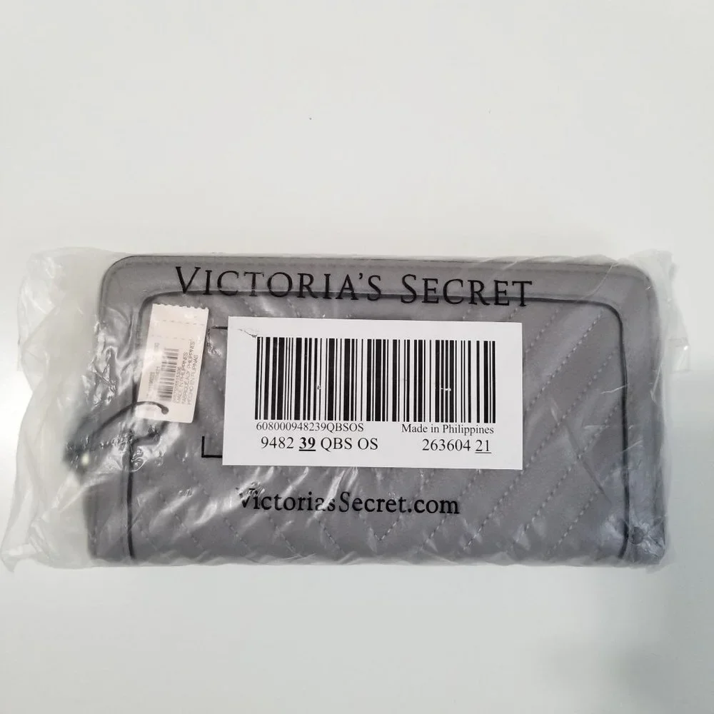 NWT Victoria's Secret The‎ Victoria Wallet Color Gray - Picture 4 of 6